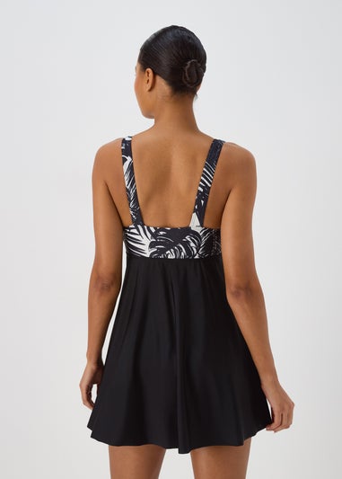 Black Palm Swimdress