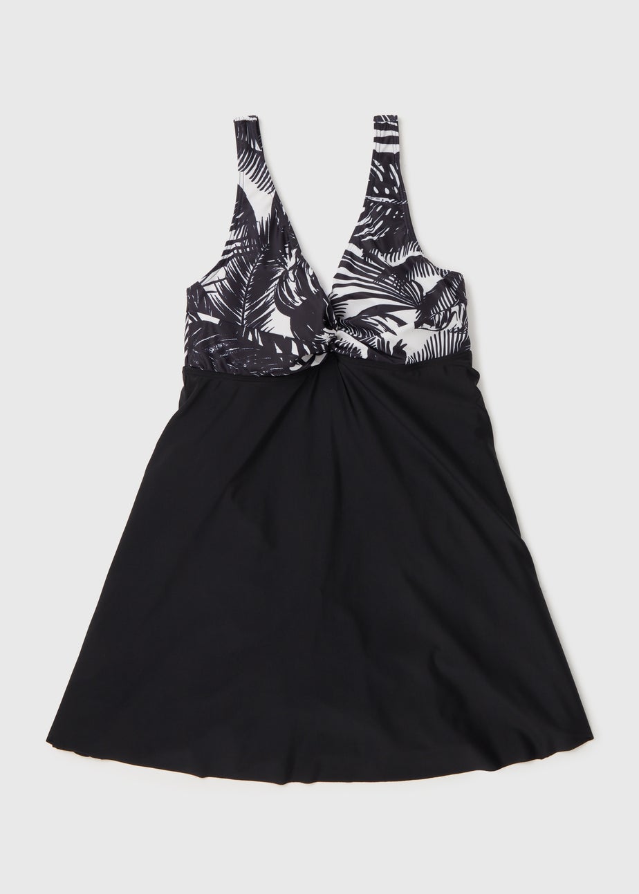 Black Palm Swimdress