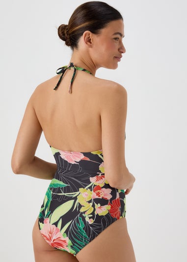 Multi Tropical Floral Swimming Costume