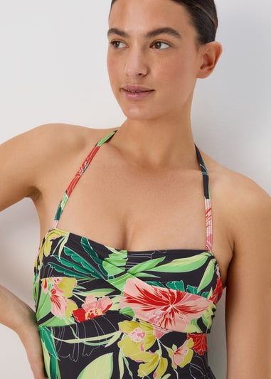 Multi Tropical Floral Swimming Costume