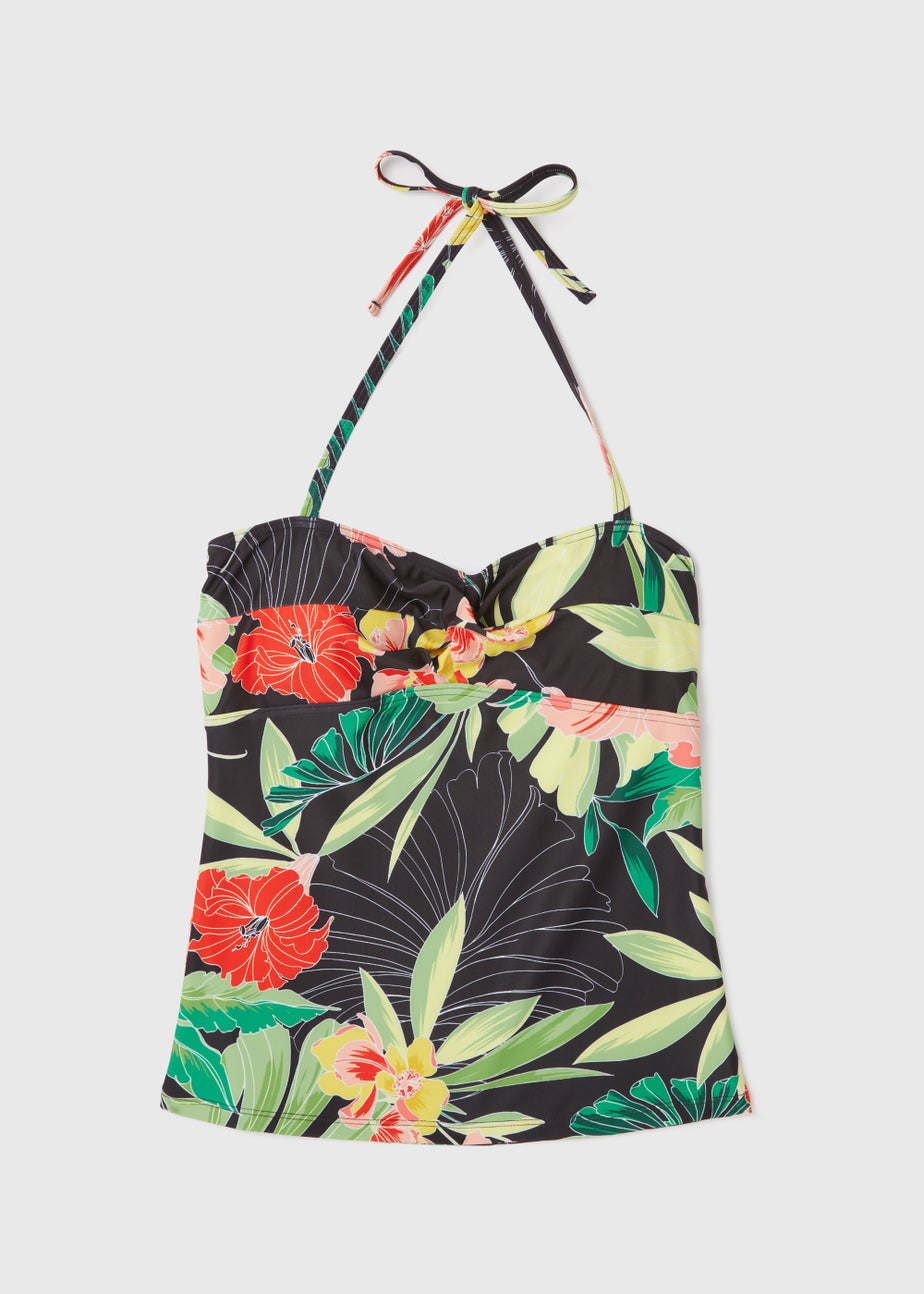 Multicoloured Floral Print Tankini