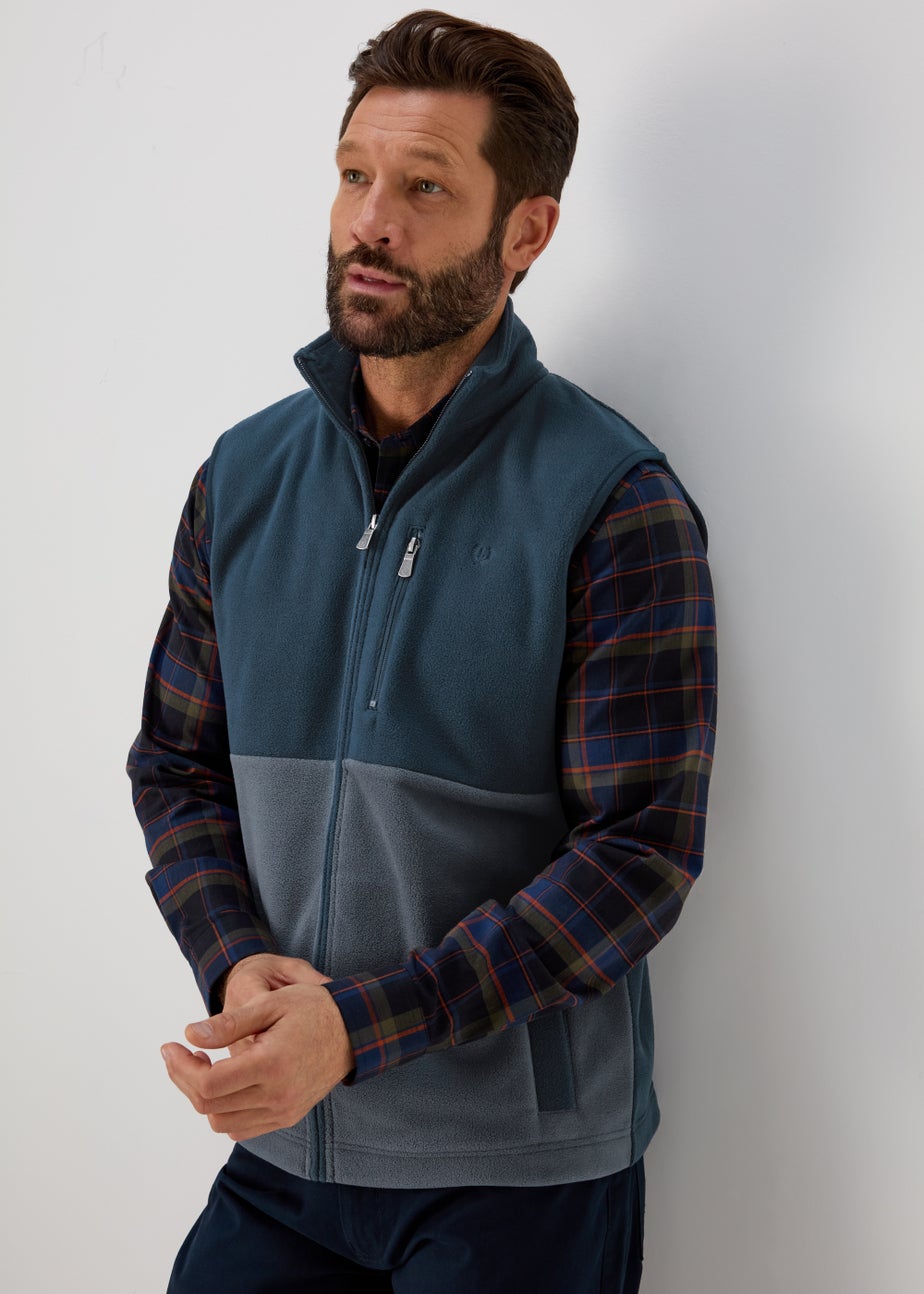 Navy Textured Fleece