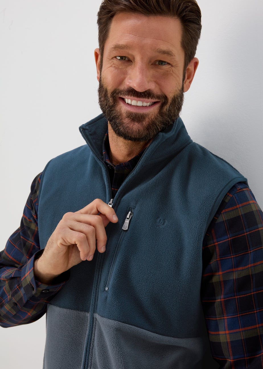 Navy Textured Fleece