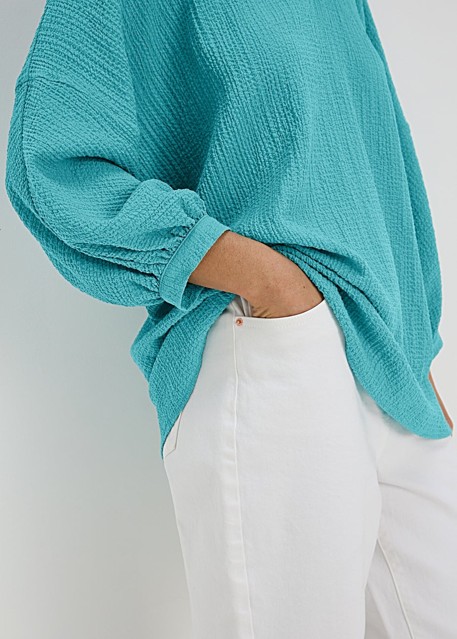 Mint Popover Blouse