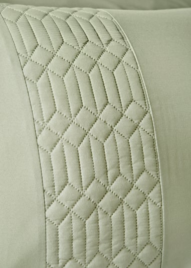 Green Geo Pinsonic Duvet Cover