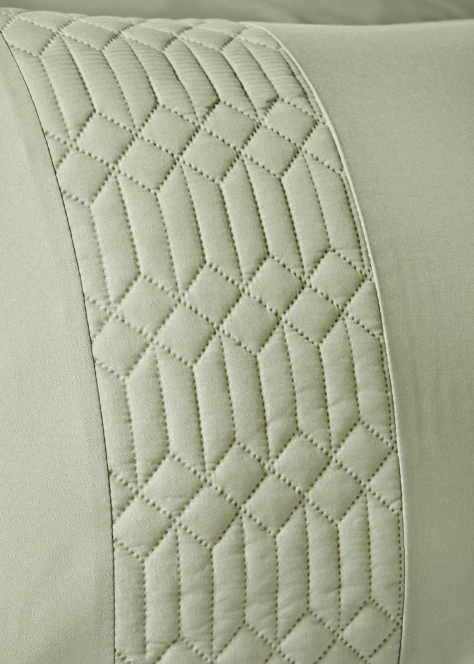 Green Geo Pinsonic Duvet Cover