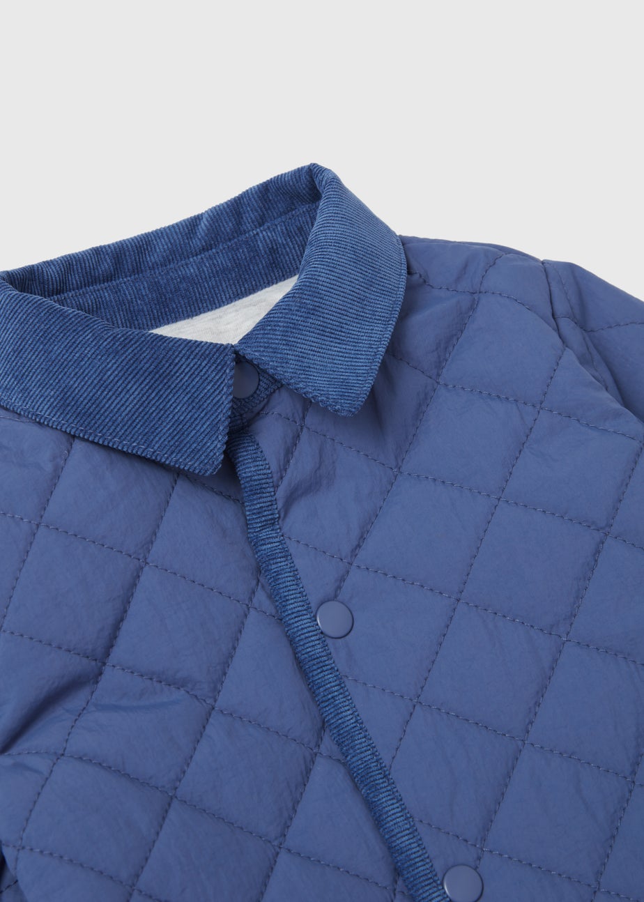 Baby Blue Quilted Jacket (Newborn-23mths)