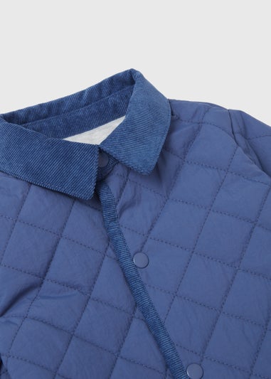 Baby Blue Quilted Jacket (Newborn-23mths)