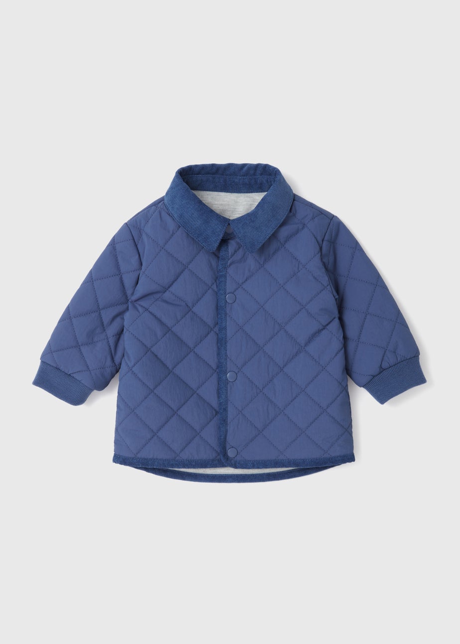Baby Blue Quilted Jacket (Newborn-23mths)
