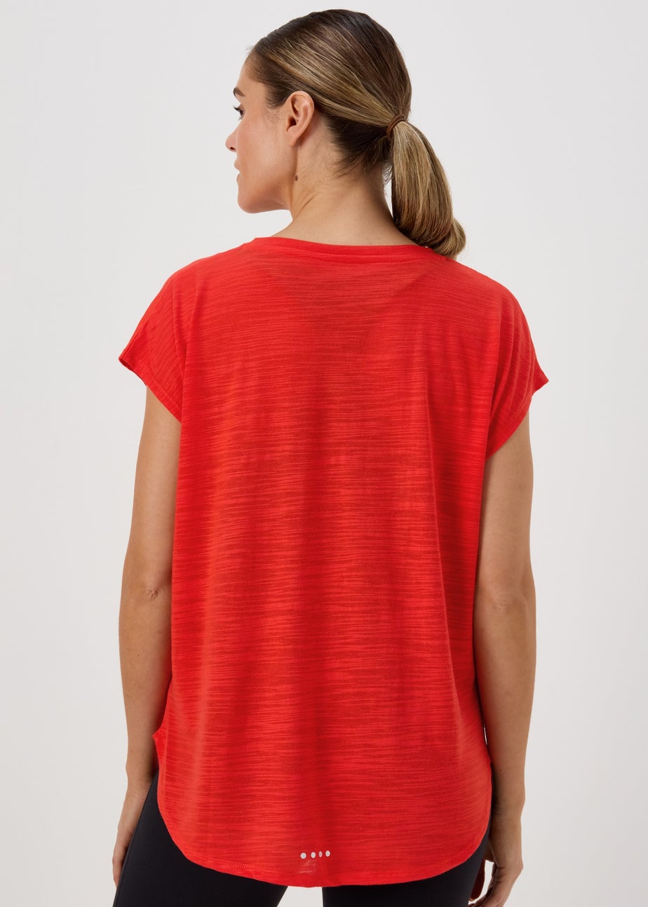 Souluxe Orange V-Neck T-Shirt