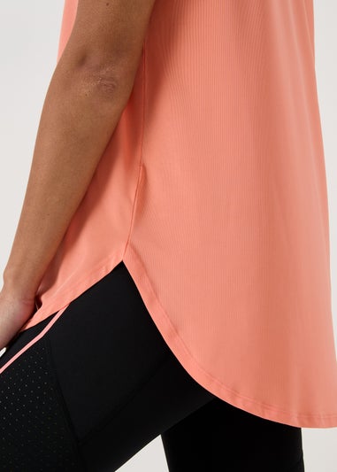 Souluxe Coral Longline T Shirt