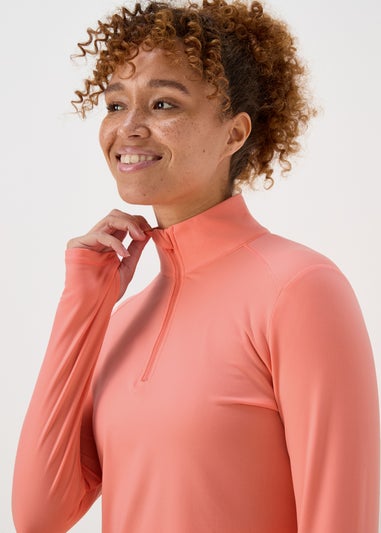 Souluxe Coral Brushed Half Zip