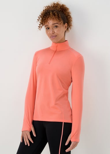 Souluxe Coral Brushed Half Zip