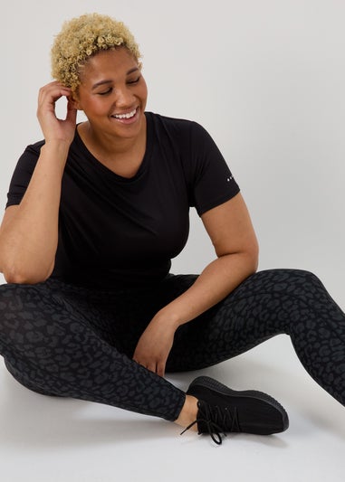 Souluxe Charcoal Leopard Print Leggings