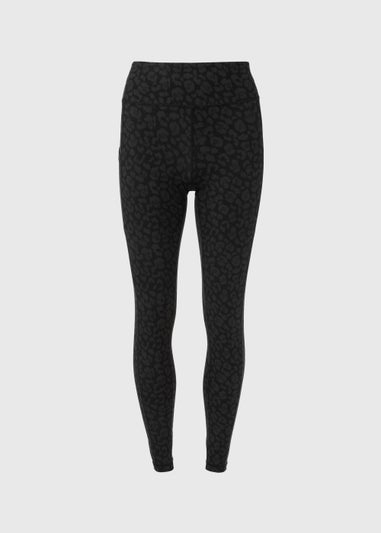 Souluxe Charcoal Leopard Print Leggings