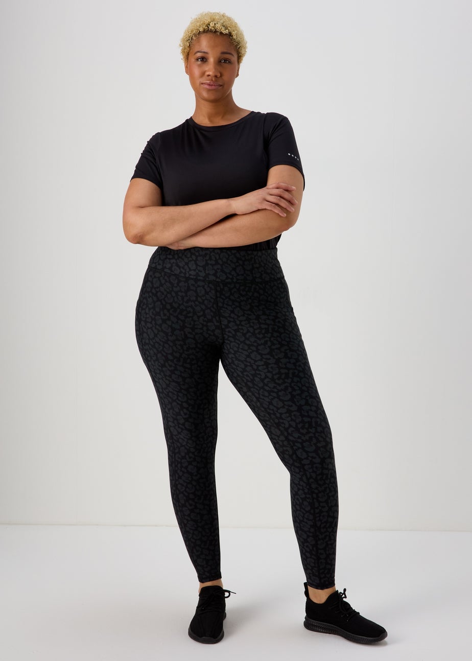 Souluxe Charcoal Leopard Print Leggings