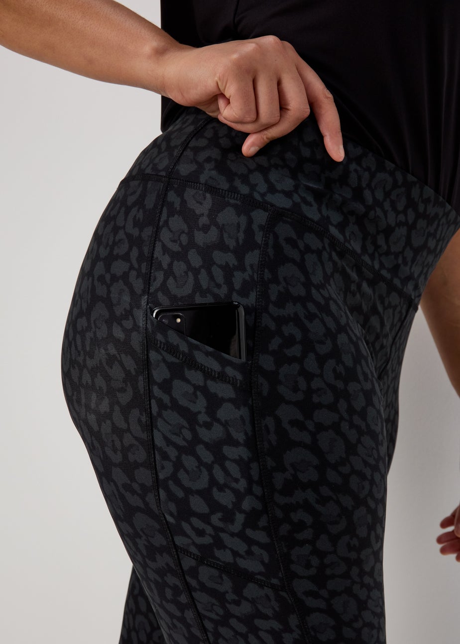 Souluxe Charcoal Leopard Print Leggings