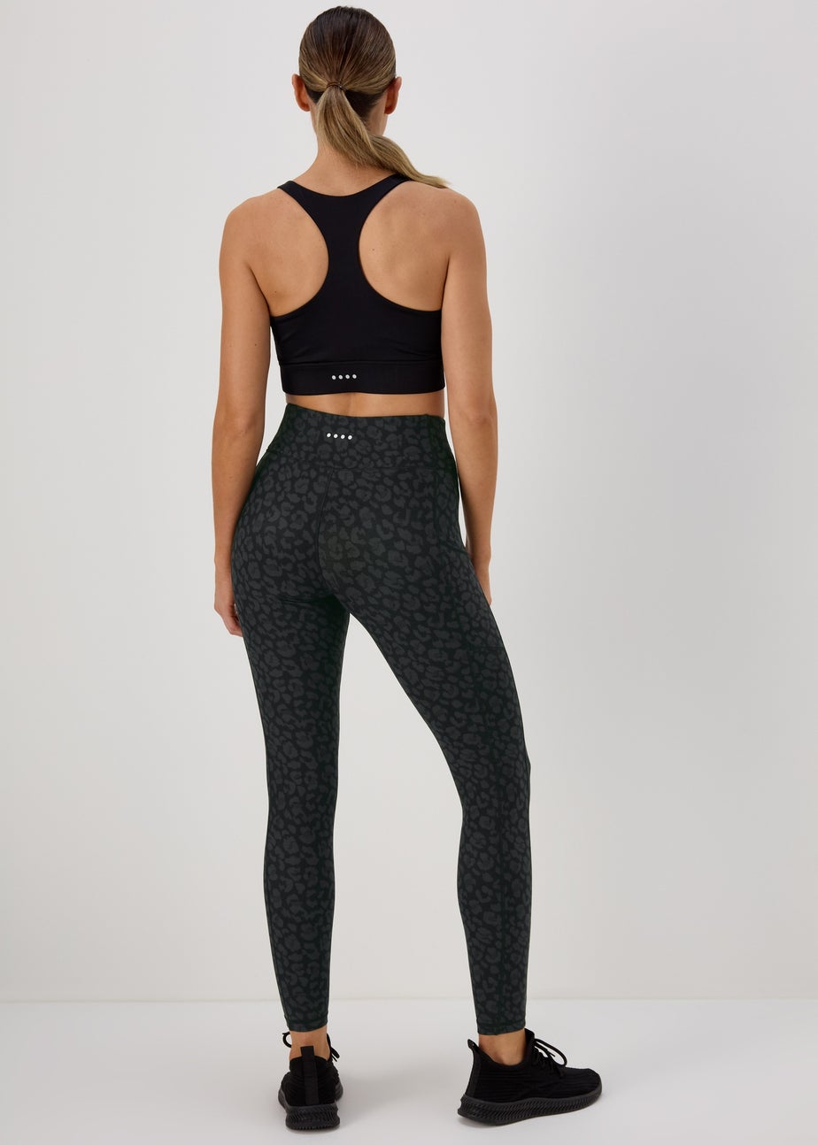 Souluxe Charcoal Leopard Print Leggings