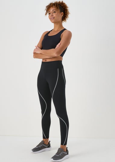Souluxe Black Overlock Leggings