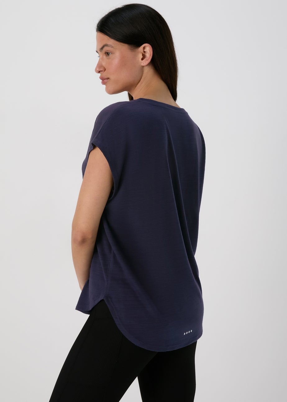 Souluxe Navy V-Neck Shirt