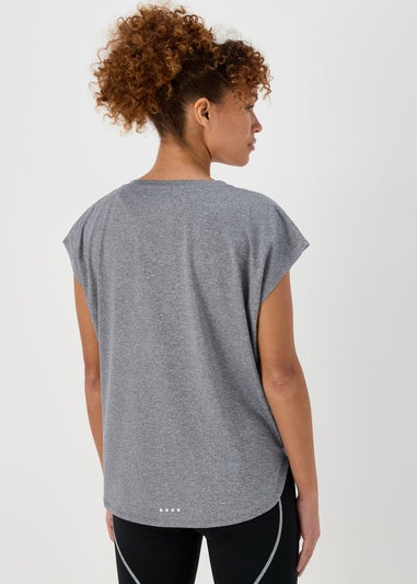 Souluxe Charcoal V Neck T-Shirt