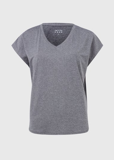 Souluxe Charcoal V Neck T-Shirt