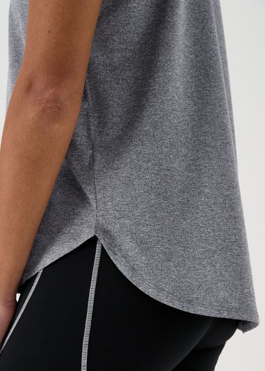 Souluxe Charcoal V Neck T-Shirt