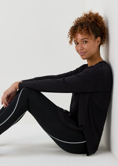 Souluxe Black Long Sleeve T Shirt