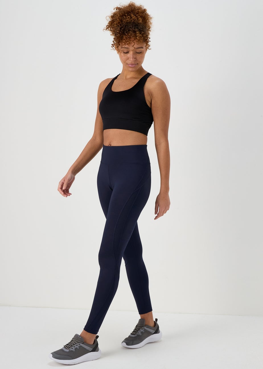 Souluxe Navy Mesh Panel Leggings