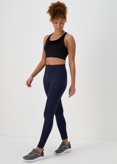 Souluxe Navy Mesh Panel Leggings