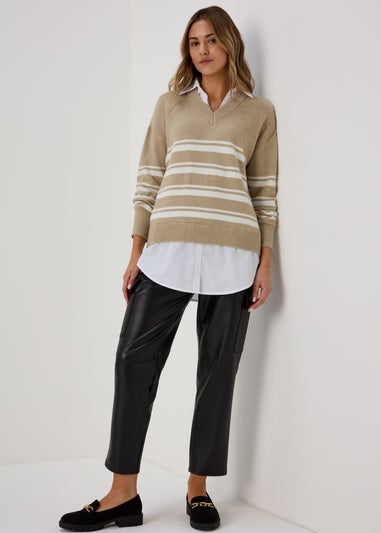 Beige 2 in 1 Jumper