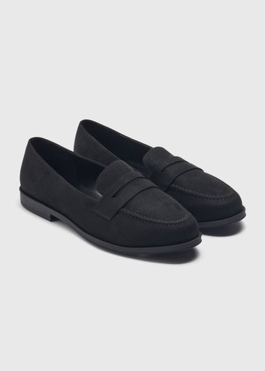 Black Basic Loafers