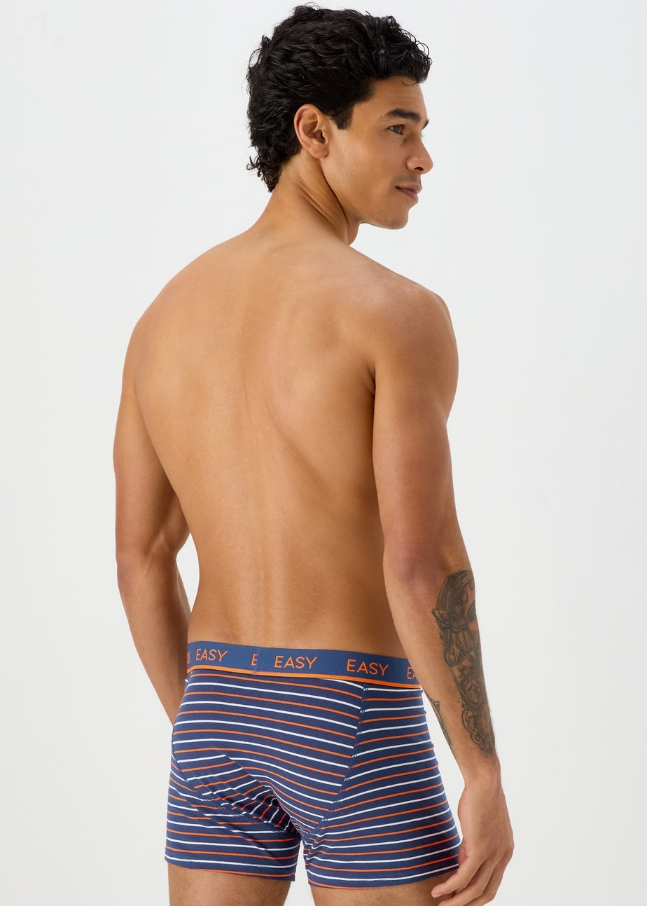 5 Pack Orange & Blue Stripe Keyhole Briefs