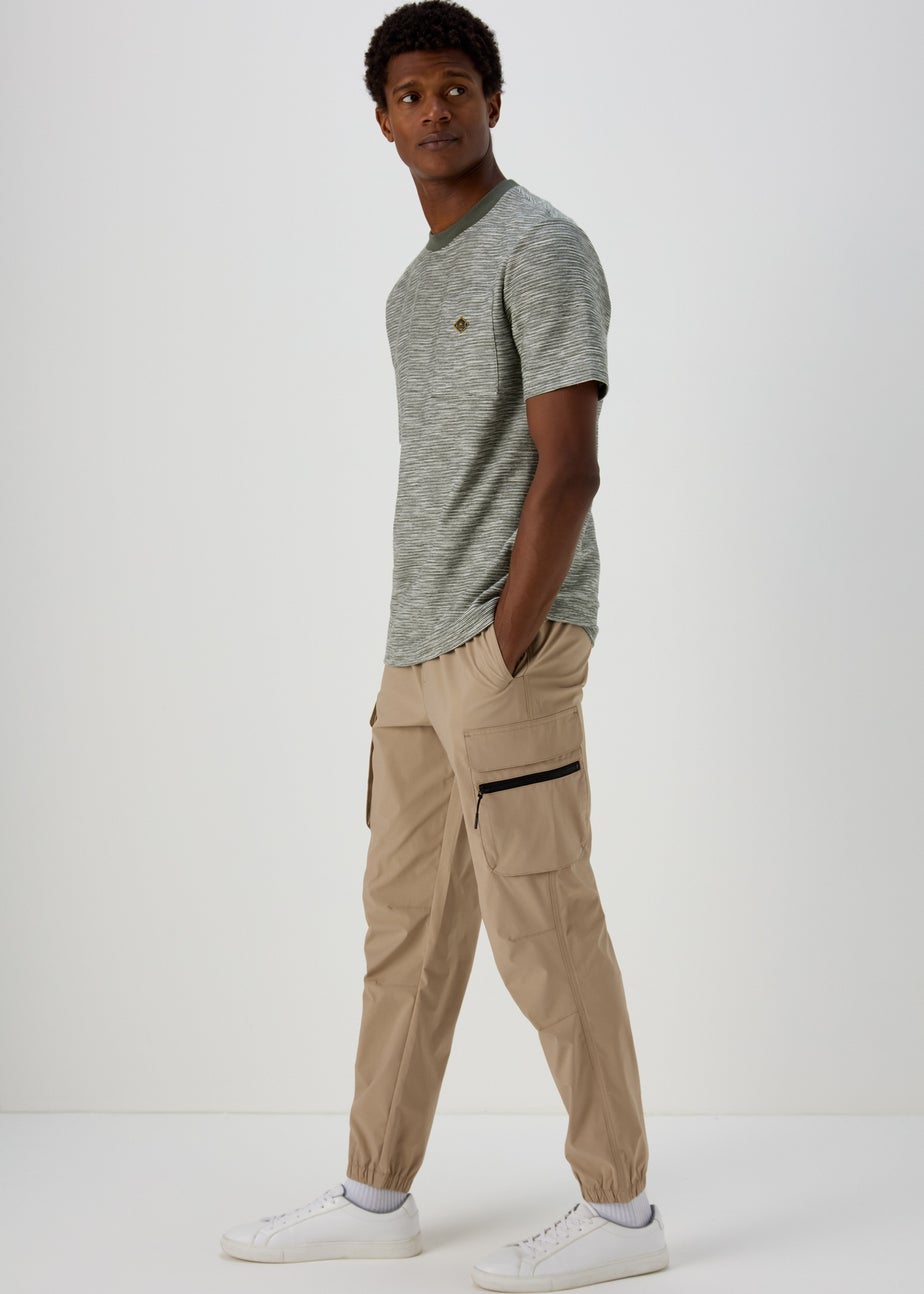Stone Cuffed Technical Cargo Pants