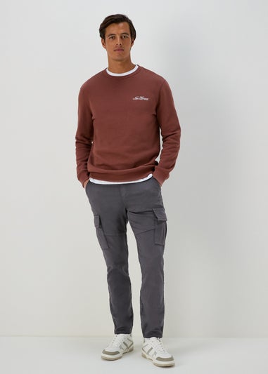 Charcoal Knitted Cargo Joggers