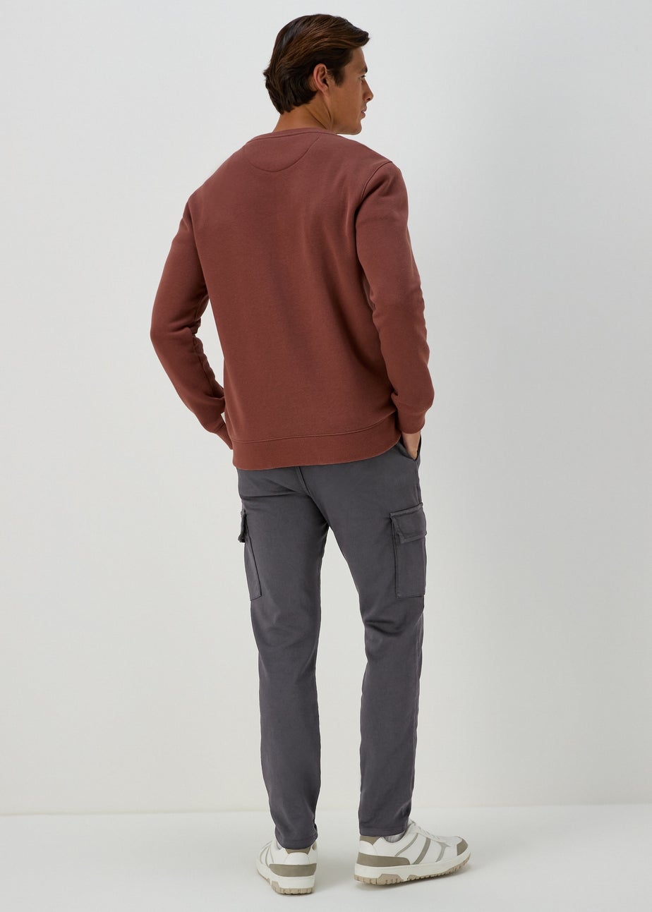 Charcoal Knitted Cargo Joggers