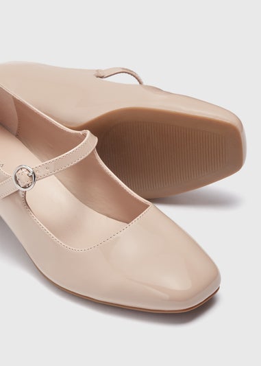 Nude Mary Jane Heels