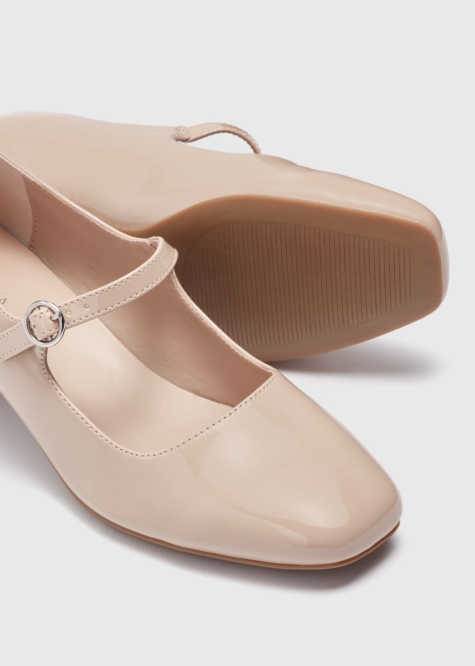 Nude Mary Jane Heels