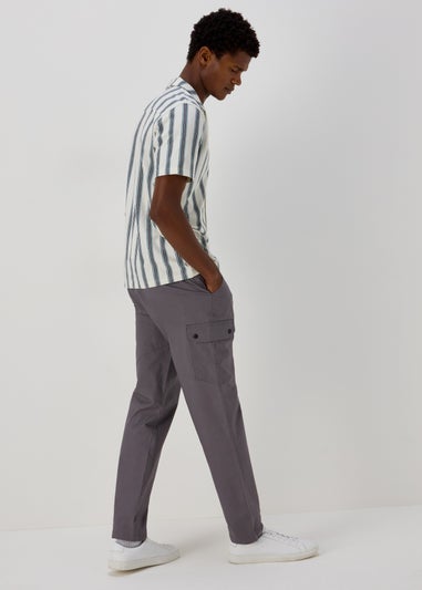 Grey Belted Trekking Trousers