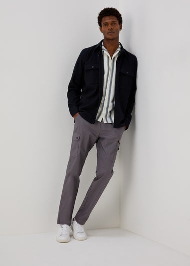 Grey Belted Trekking Trousers