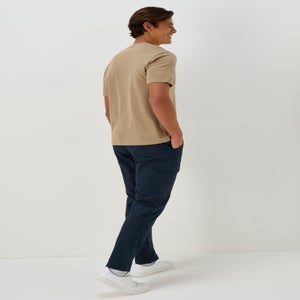 Navy Belted Trekking Trousers