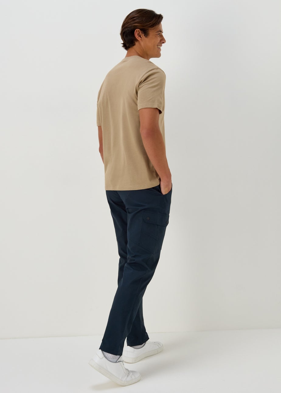 Navy Belted Trekking Trousers