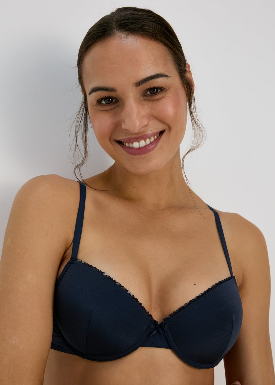 2 Pack Pink/Navy Lace Bra