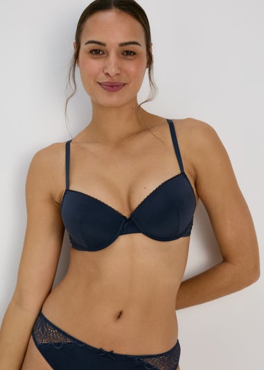 2 Pack Pink/Navy Lace Bra