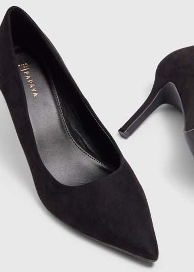 Black Court Point Heels