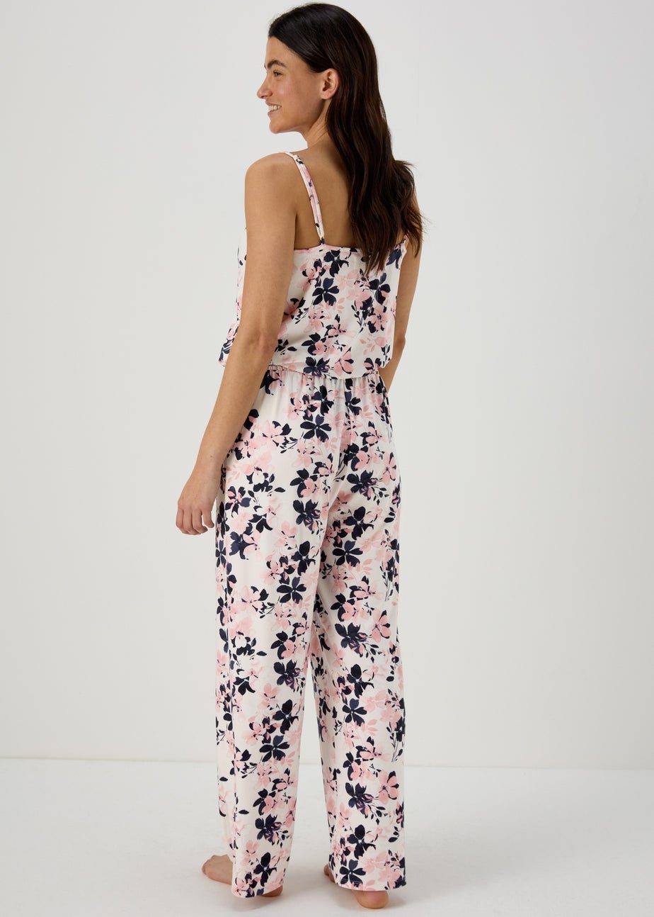 Pink Floral Cami Pyjama Set