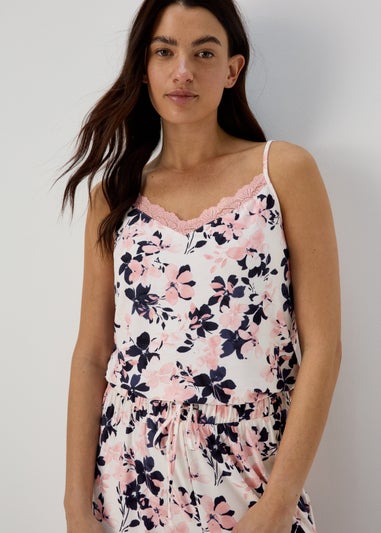 Pink Floral Cami Pyjama Set