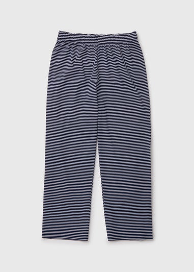 Navy Wide Stripe Pyjama Bottoms