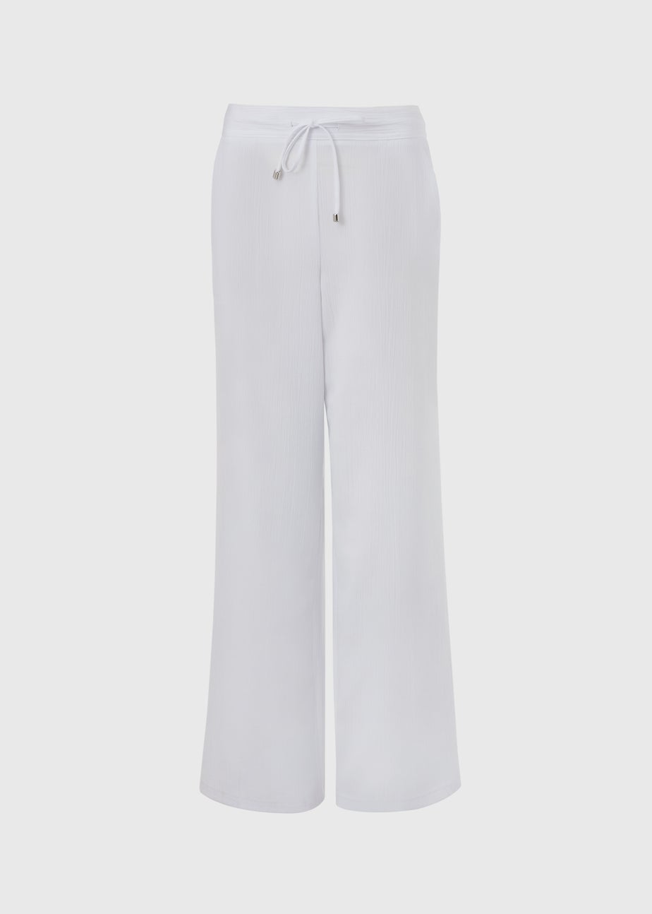 White Wide Leg Trousers