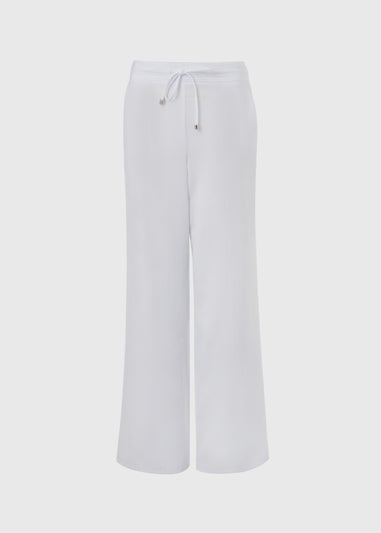White Wide Leg Trousers